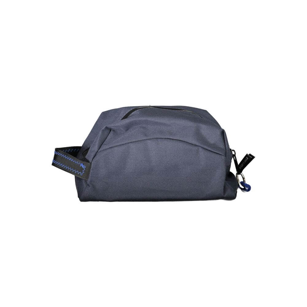 Front view with bag zipped and handles upright.