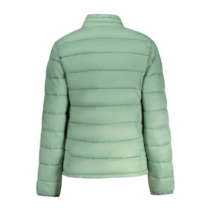North Sails Green Polyamide Jackets & Coat with long sleeves and external pockets in back view