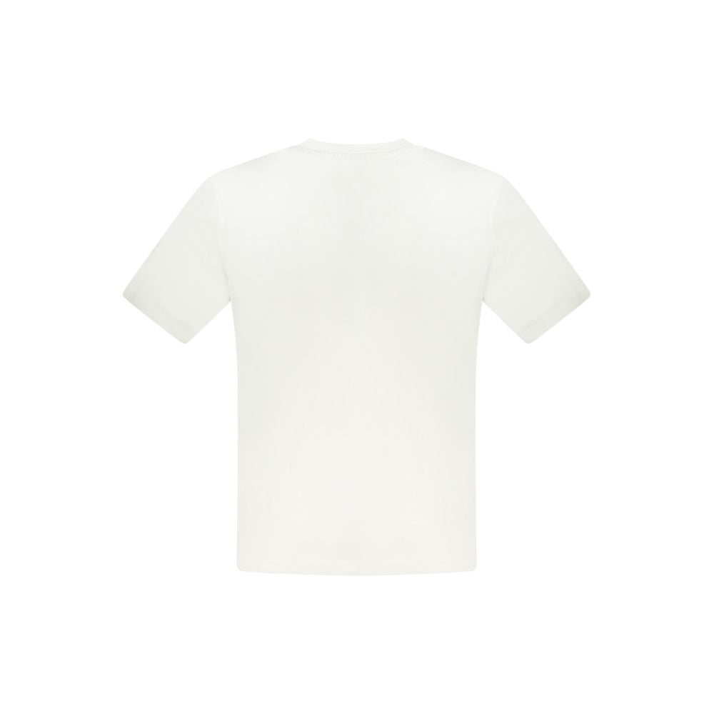 Back view of North Sails White Cotton Mens TShirt with subtle branding and clean lines, crafted for comfort and style.