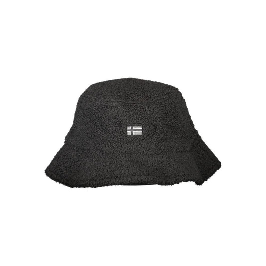 Norway 1963 Black Polyester Men Hat with subtle logo embroidery, stylish and durable fisherman’s headwear for trendsetters.