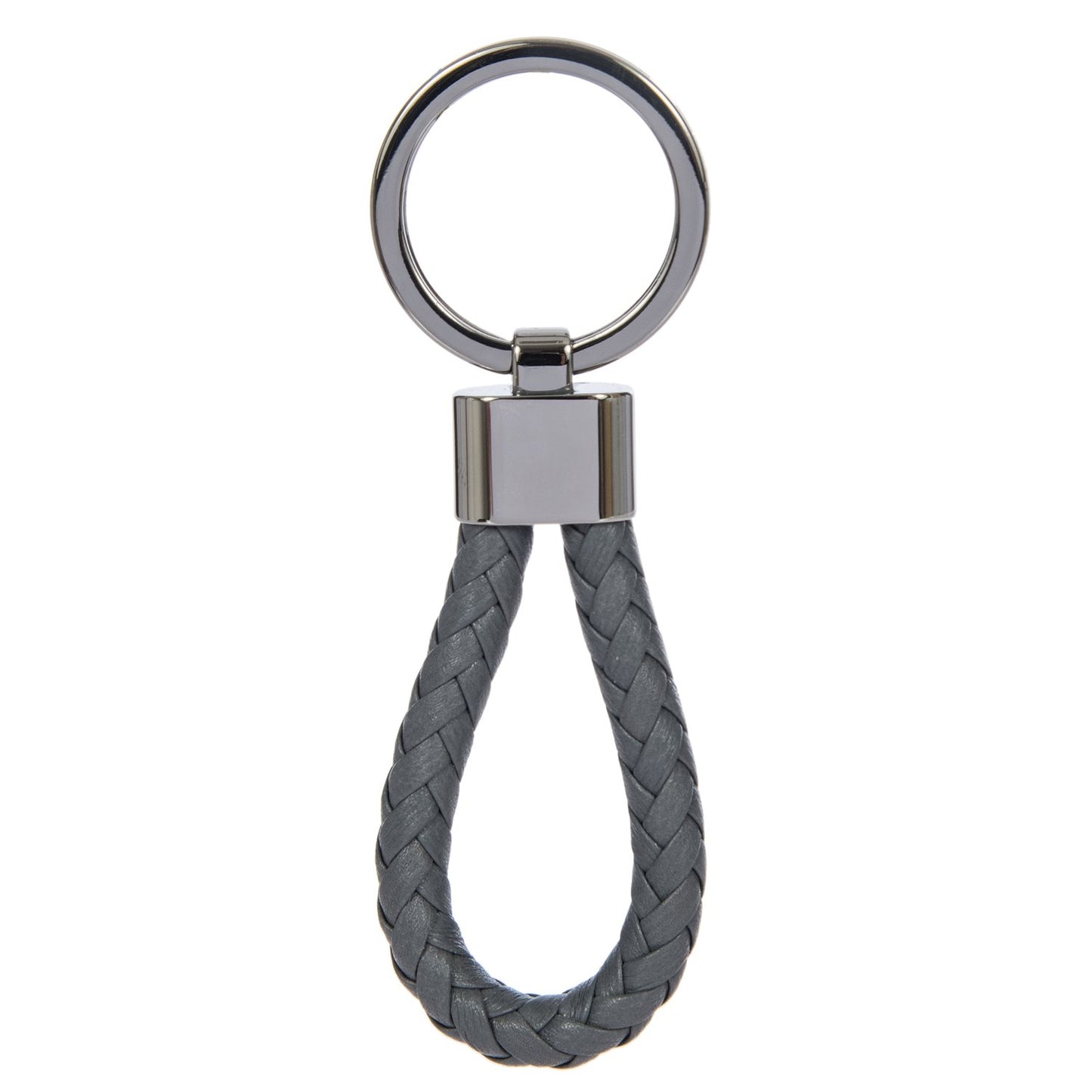 PORSCHE DESIGN MOD. CLASSIC leather keychain in official box, featuring a stylish braided design.