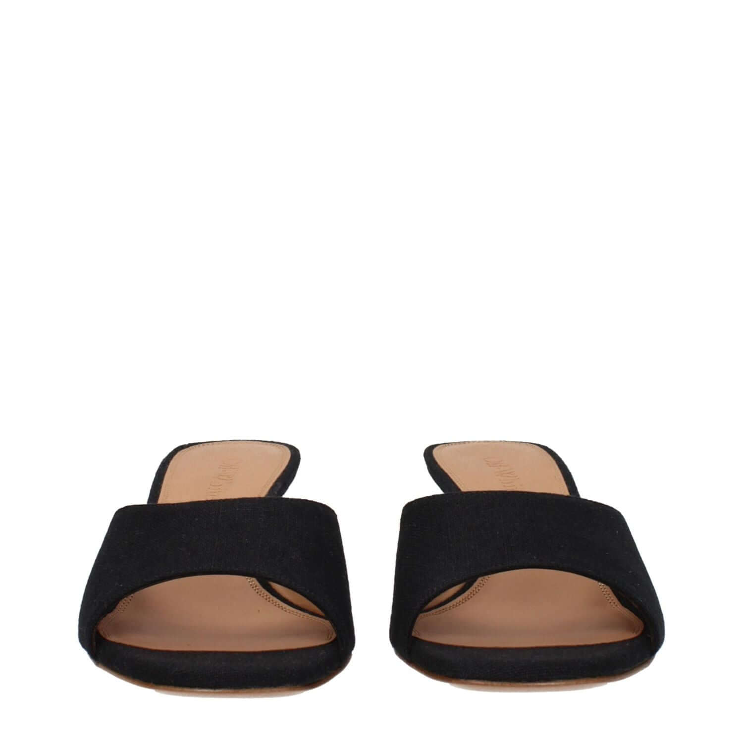 Off-White Black Linen Sandals