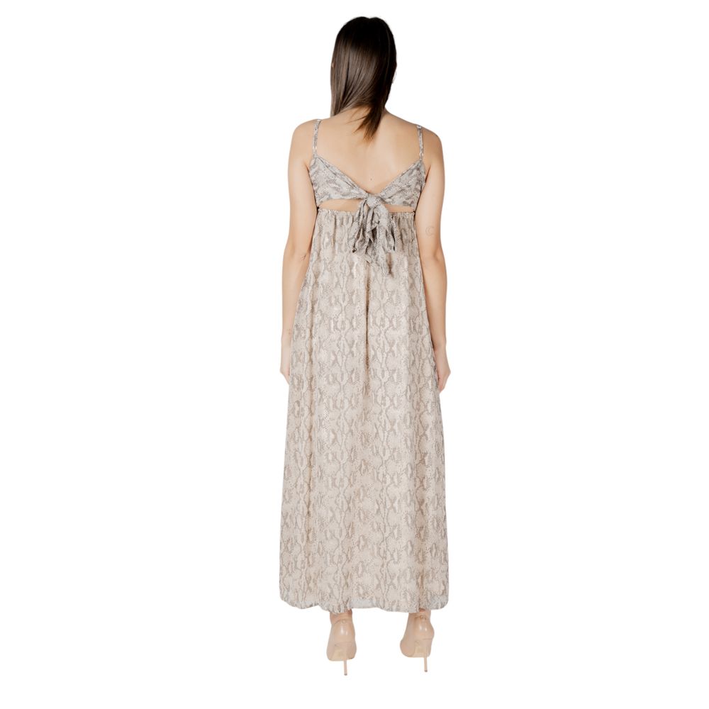 Only Beige Recycled Polyester Long Dress