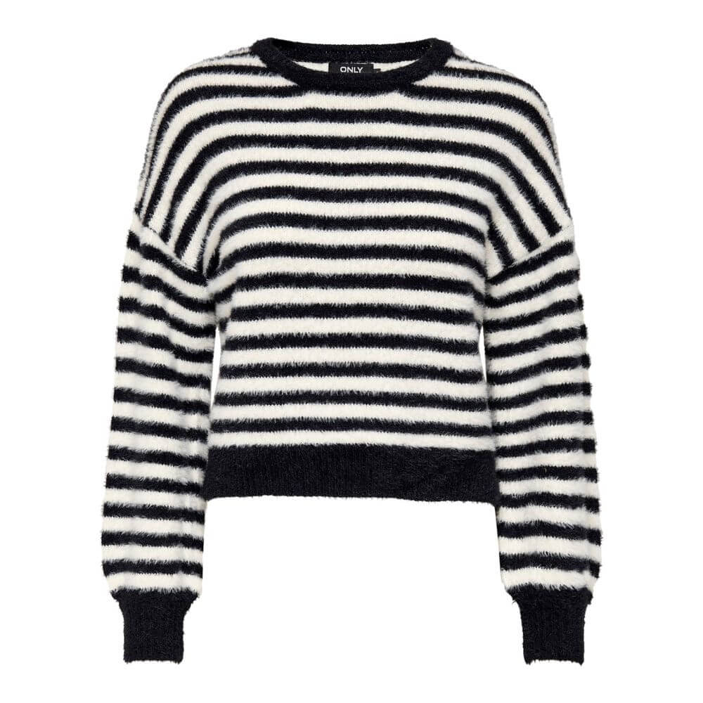 Only Black And White Marabou Sportswear