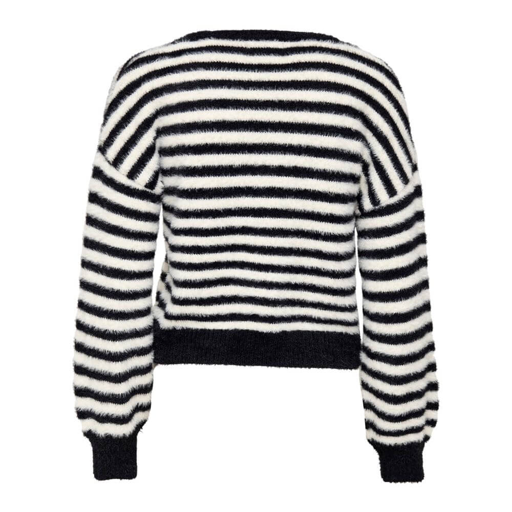 Only Black And White Marabou Sportswear