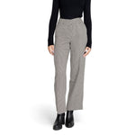 Women's Only Black Polyester Pant for fall/winter, made of 64% polyester, 34% viscose, 2% elastane.