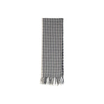 Only Gray Recycled Polyester Scarf with checkered design, stylish and eco-friendly fashion accessory for any occasion.