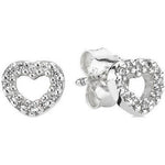 PANDORA JEWELS Mod. SILVER STUD EARRING WITH CUBIC ZIRCONIA Earrings