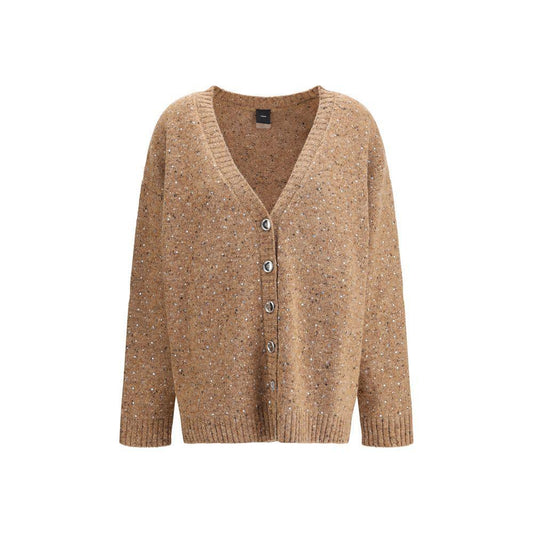 PINKO Bouclé fabric Cardigan with rhinestones PI-105739A2U4C3Z-M