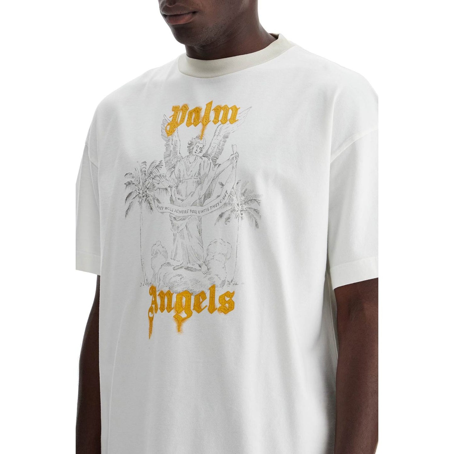 Palm Angels oversized pencil print Topwear Palm Angels