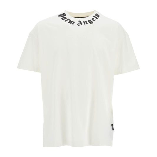 Palm Angels crewneck t-shirt with logo Topwear Palm Angels