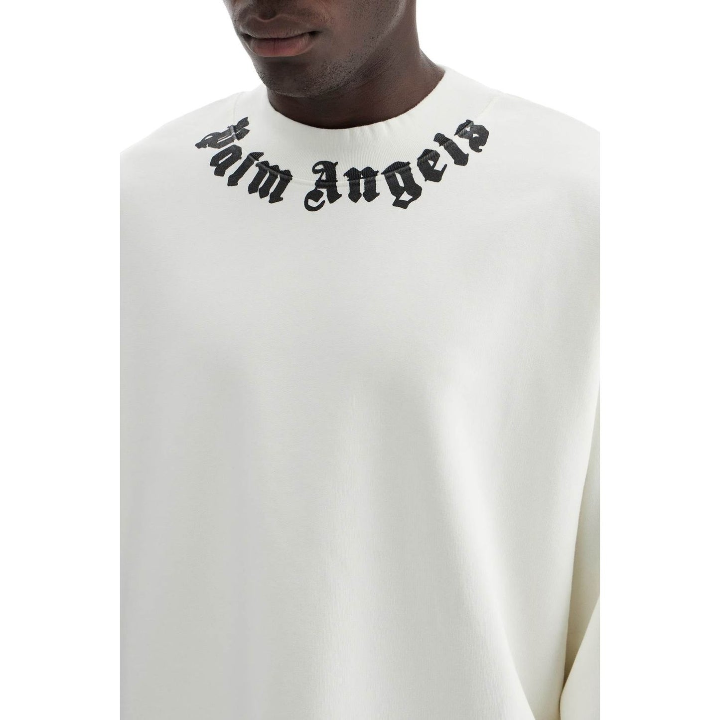 Palm Angels crewneck sweatshirt with logo Topwear Palm Angels