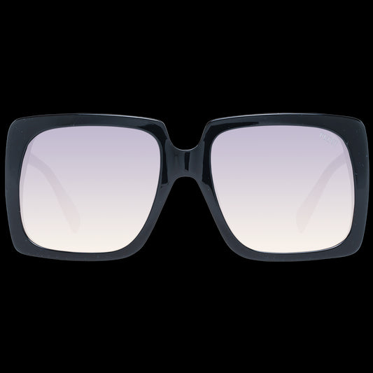 Luxury lady sunglasses PUCCI MOD. EP0167 5801B with gradient lenses and bold black frames.