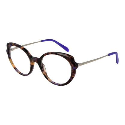 PUCCI MOD. EP5193 52055 lady's eyeglasses with tortoiseshell frames and purple temple tips.