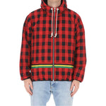 Palm Angels Checked Windbreaker Jacket
