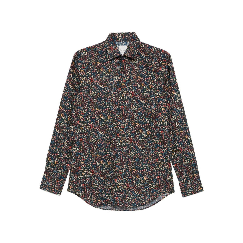 Paul Smith Shirts MultiColour floral pattern, long sleeves, button fastening, classic collar printed shirt.