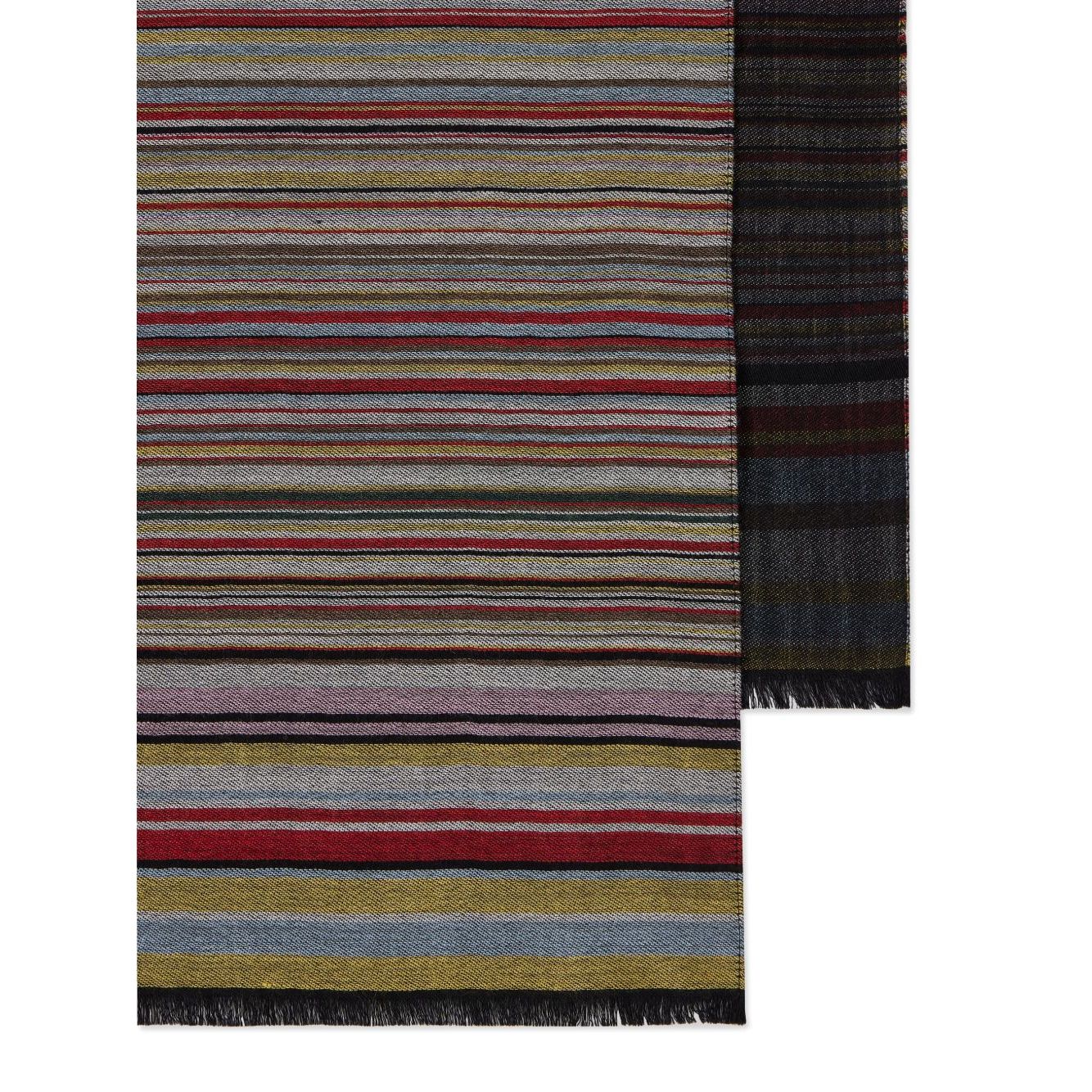 Paul Smith Signature Stripe wool and silk scarf