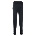 Paul Smith Trousers Blue with elasticated waist, tapered leg, cotton jersey, rainbow motif, and Signature Stripe design.