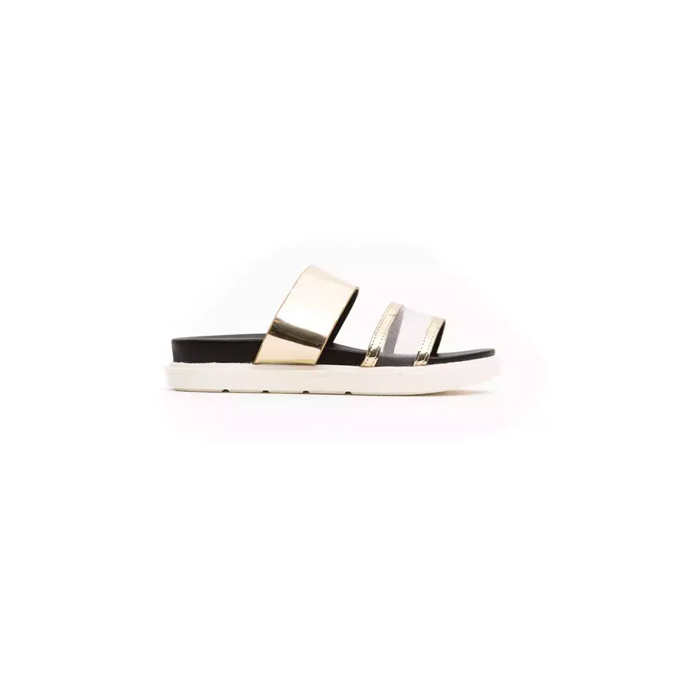 Péché Originel Gold Polyethylene Women Sandal
