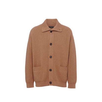 Prada Brown Cashmere Cardigan1728,48 | M,75611013280,Brown,Cardigans - Sweaters - Clothing,Clothing,Men,New with tags,Prada,Sweaters - Clothing