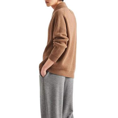Prada Brown Cashmere Cardigan1728,48 | M,75611013280,Brown,Cardigans - Sweaters - Clothing,Clothing,Men,New with tags,Prada,Sweaters - Clothing