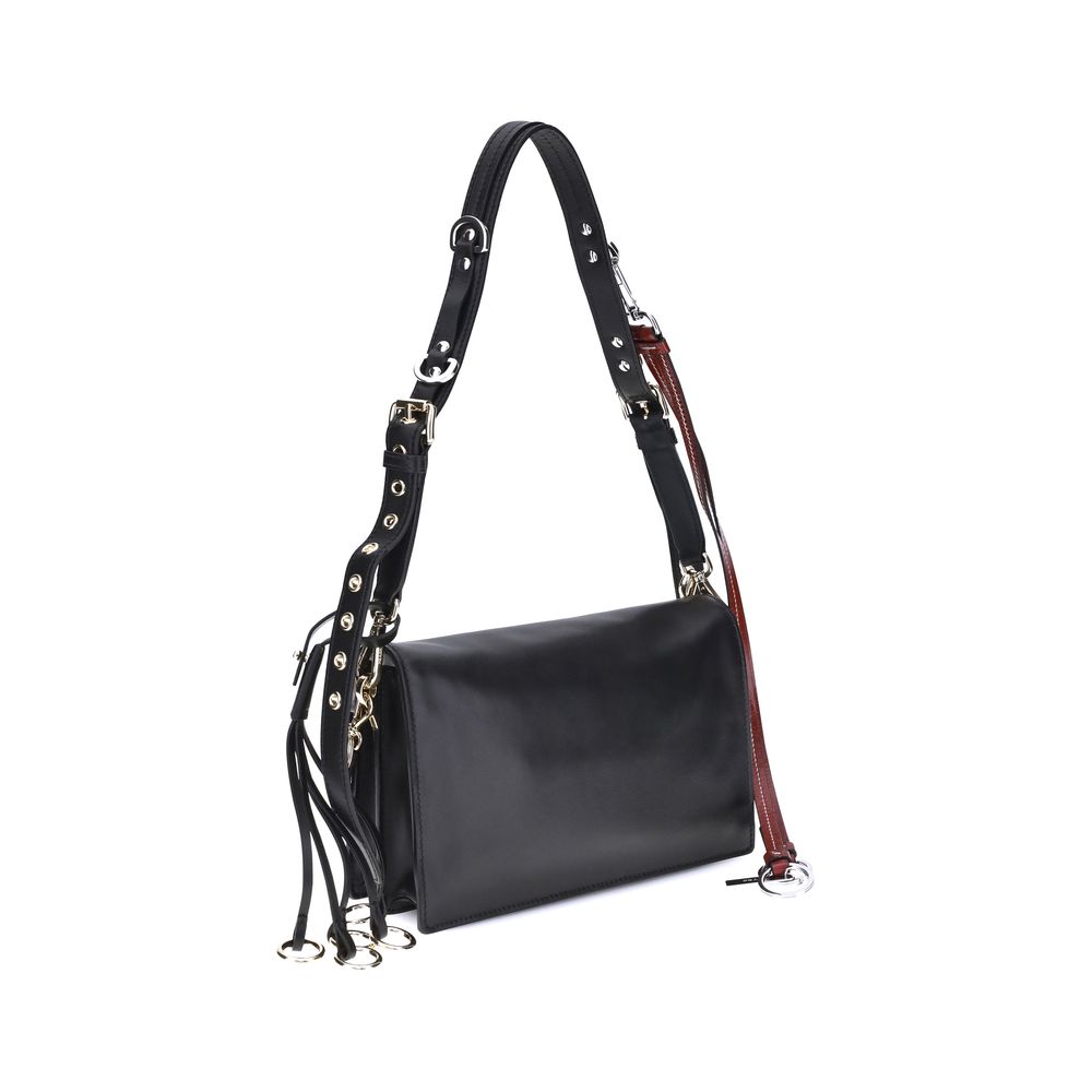 Front view with bag zipped and handles upright.