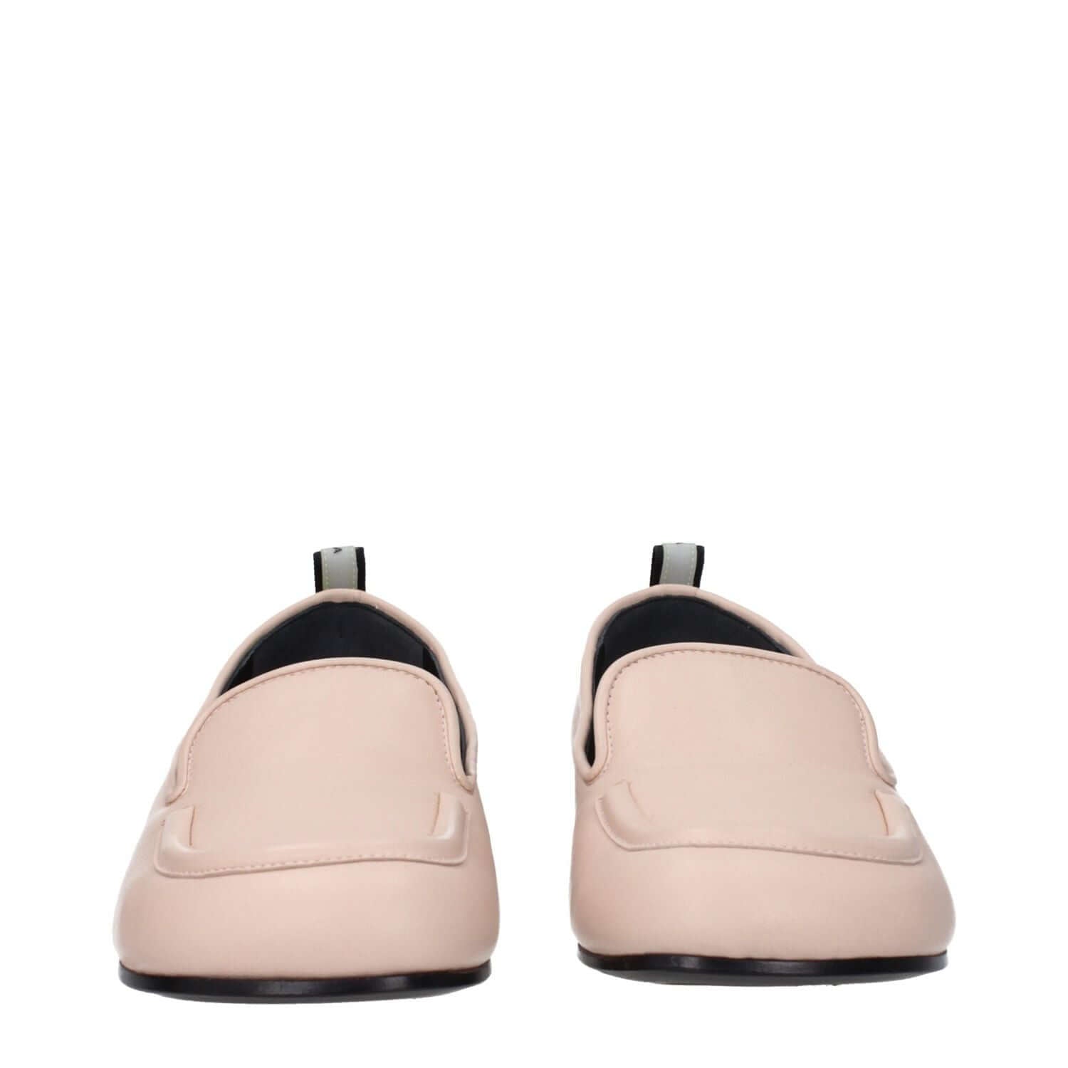 Premiata Pink Leather Slip-On Loafers