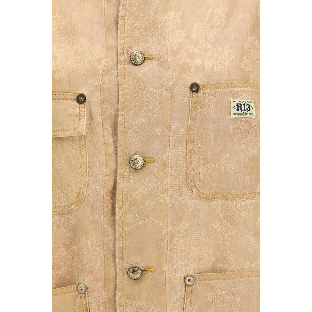 R13 Orange Linen Coat 1728,72470364320,Clothing,Coats - Jackets & Coats - Clothing,Jackets & Coats - Clothing,New with tags,Orange,R13,S,Women