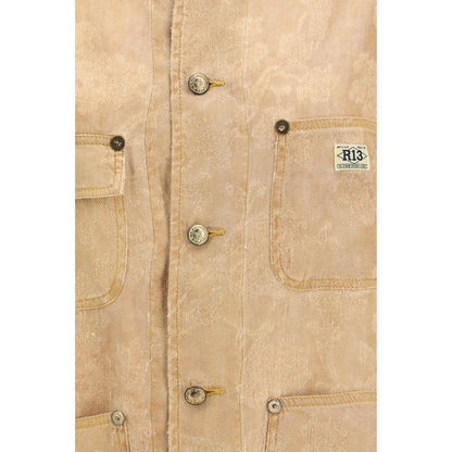 R13 Orange Linen Coat 1728,72470364320,Clothing,Coats - Jackets & Coats - Clothing,Jackets & Coats - Clothing,New with tags,Orange,R13,S,Women
