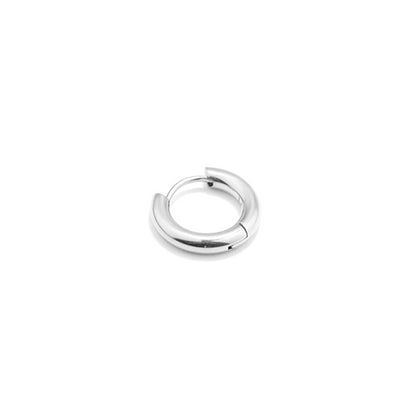 RADIANT JEWELS JEWELRY Mod. RH000034 elegant silver hoop earring on white background