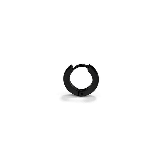 RADIANT JEWELS JEWELRY Mod. RH000039 black hoop earring, elegant and modern design, perfect for any occasion.
