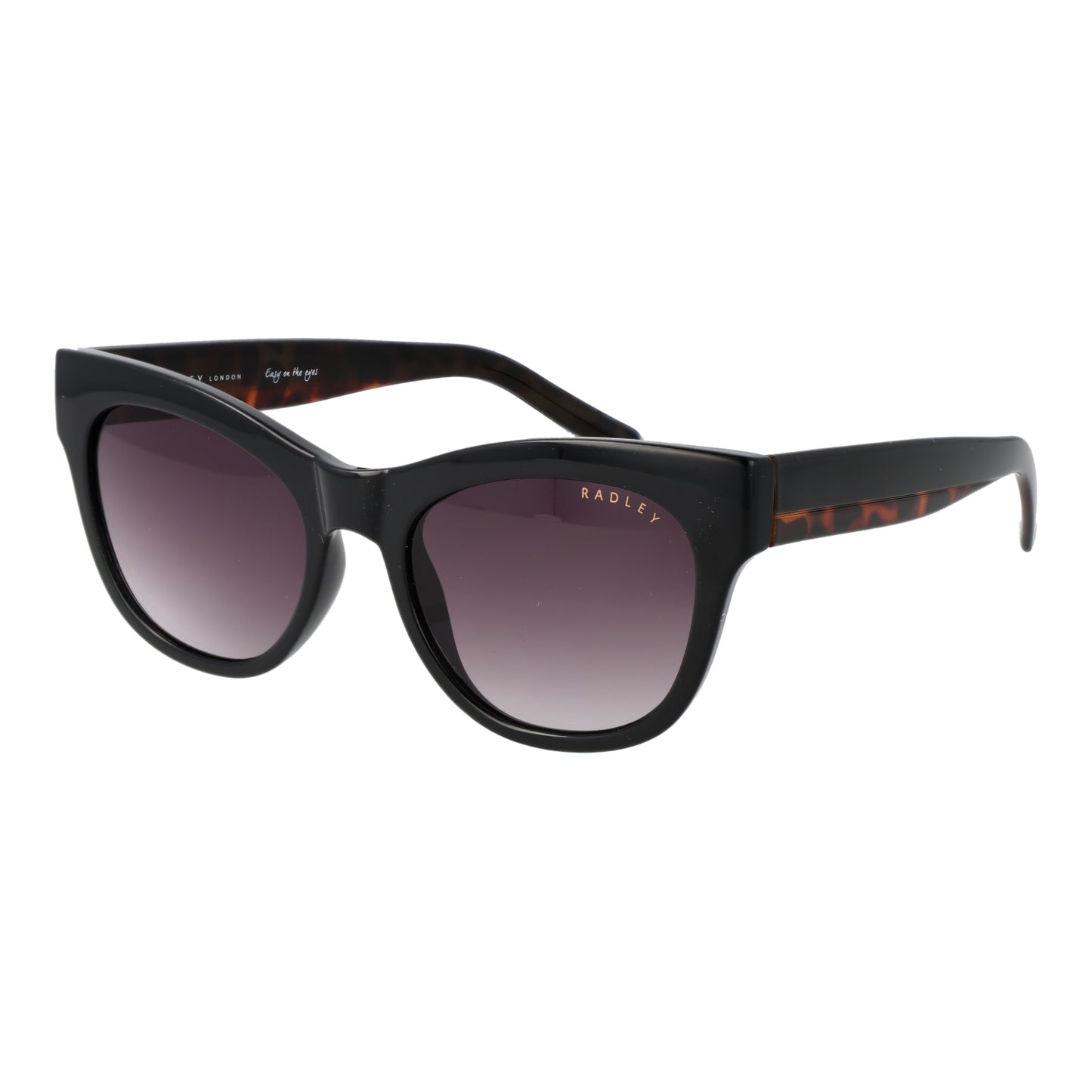 RADLEY MOD. RDS-6508 52104A lady's sunglasses with dark gradient lenses and black frame