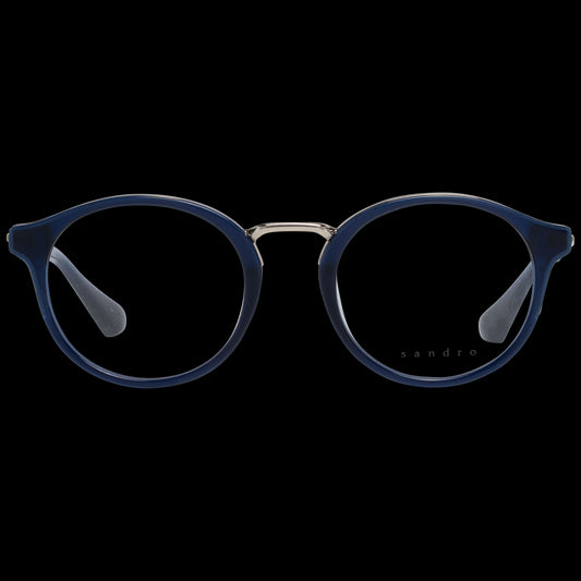 SANDRO MOD. SD2010 49004 ladies eyewear featuring round blue frames and clear lenses.