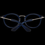 Alt Tag: SANDRO MOD. SD2010 49004 lady's stylish blue round eyeglasses with sleek metal arms, ideal for fashion-forward looks.