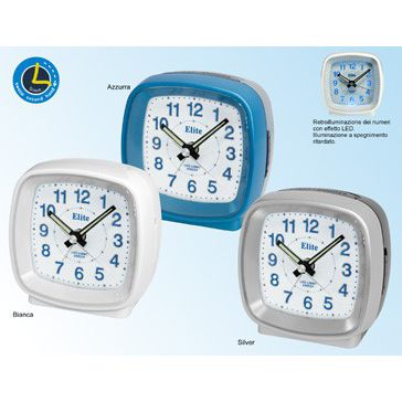 ELITE SVEGLIA ANALOGICA GRIGIA/ GREY ALARM CLOCK