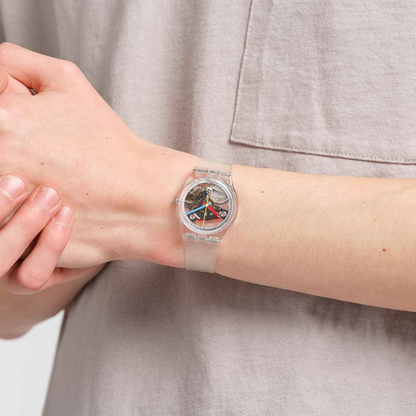 SWATCH Mod. CLEARLY GENT READY STOCKED WATCHES,Wristwatch