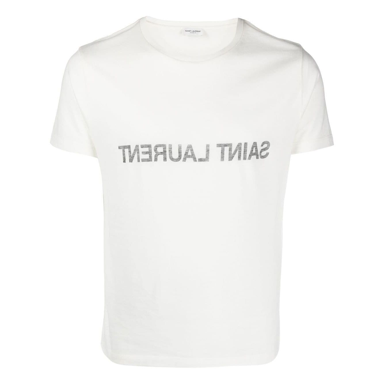 Saint Laurent Logo T-shirt Topwear