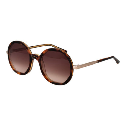 Sandro Brown Acetate Sunglasses with gradient lenses and UV protection, full-rim square frame, perfect for women, stylish and protective.