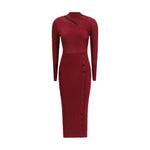 Self-Portrait Ribbed midi Dress