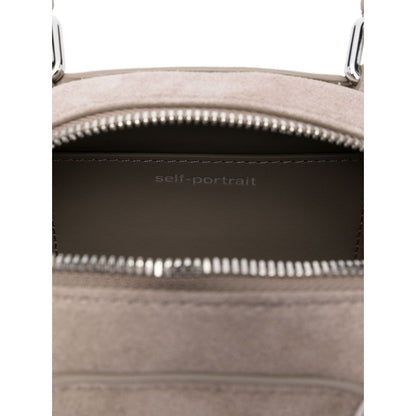 Self-Portrait Suede mini shoulder bag Shoulder