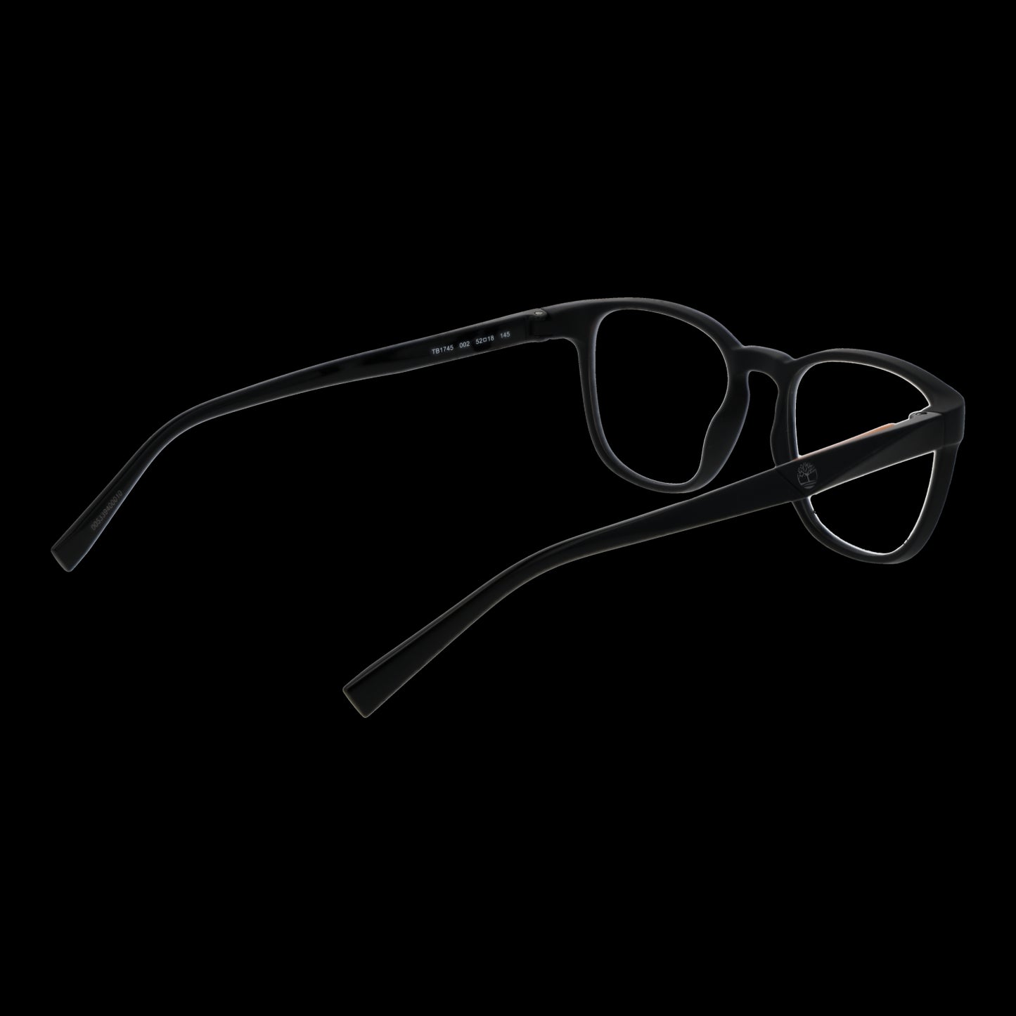 TIMBERLAND MOD. TB1745 52002 gent eyewear, black frame side view suitable for men's fashion.