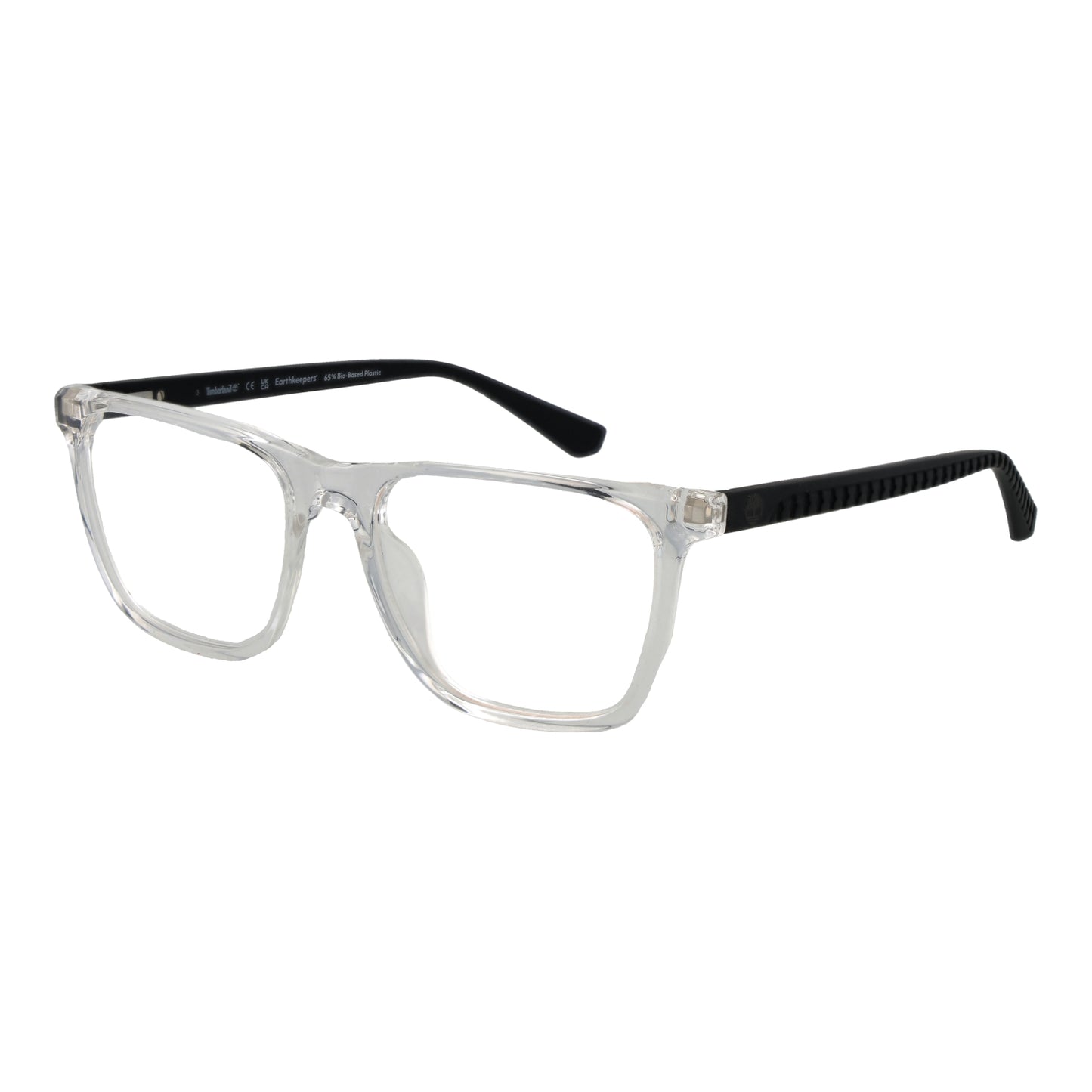 TIMBERLAND MOD. TB1782-H 53026 clear frame gent's optical glasses with black temples.