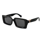 Alt Tag: TOD'S MOD. TO0366 5201A black ladies sunglasses with square frames and elegant design.