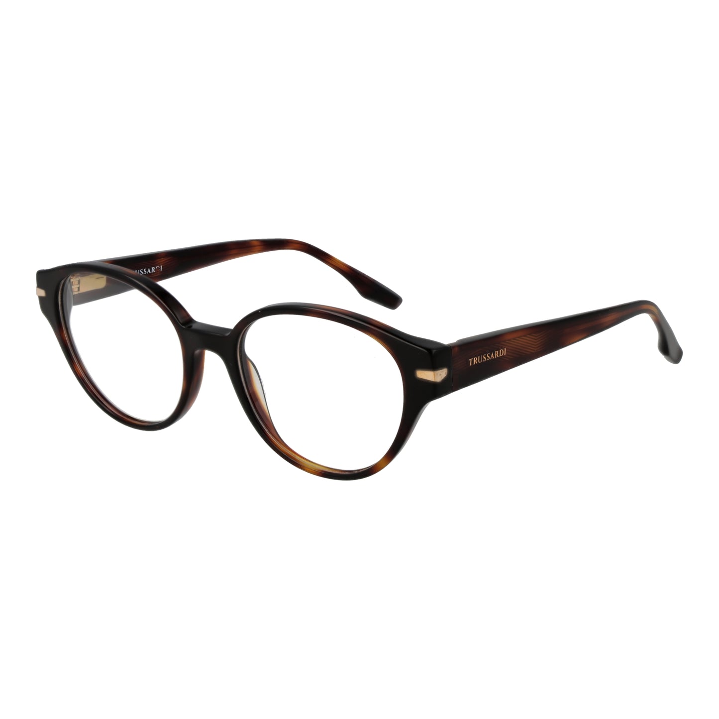 TRUSSARDI MOD. TSW6026 53G21 eyeglasses for ladies in tortoiseshell design, classic round frames