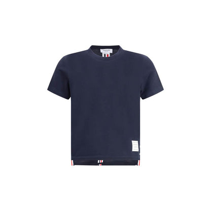 Thom Browne Blue Cotton T-Shirt