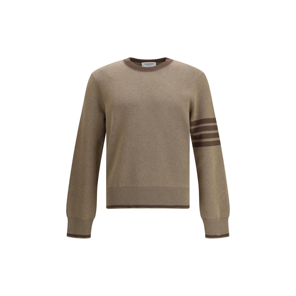Thom Browne Brown Cotton Sweatshirt