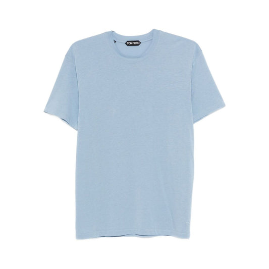 Tom Ford T-shirts and Polos Clear Blue Topwear