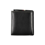 Tommy Hilfiger Black Leather Men Wallet, featuring premium leather with iconic logo and elegant design for modern style and functionality.