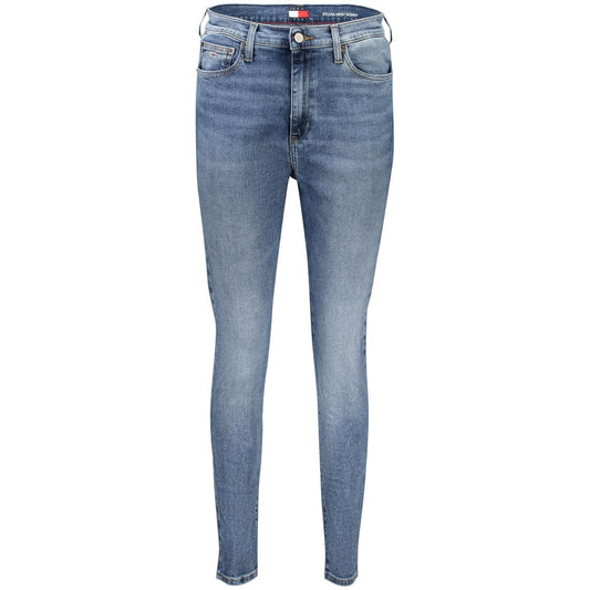 Tommy Hilfiger Blue Cotton Women Jeans TO-38454-W25 | L30