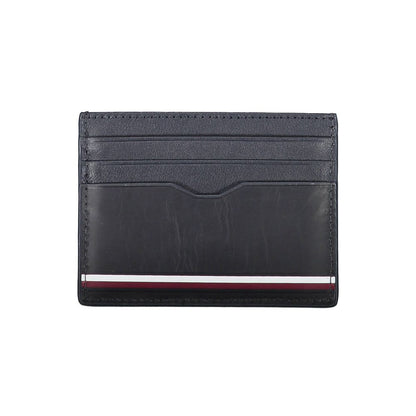 Tommy Hilfiger Blue Leather Men Wallet
